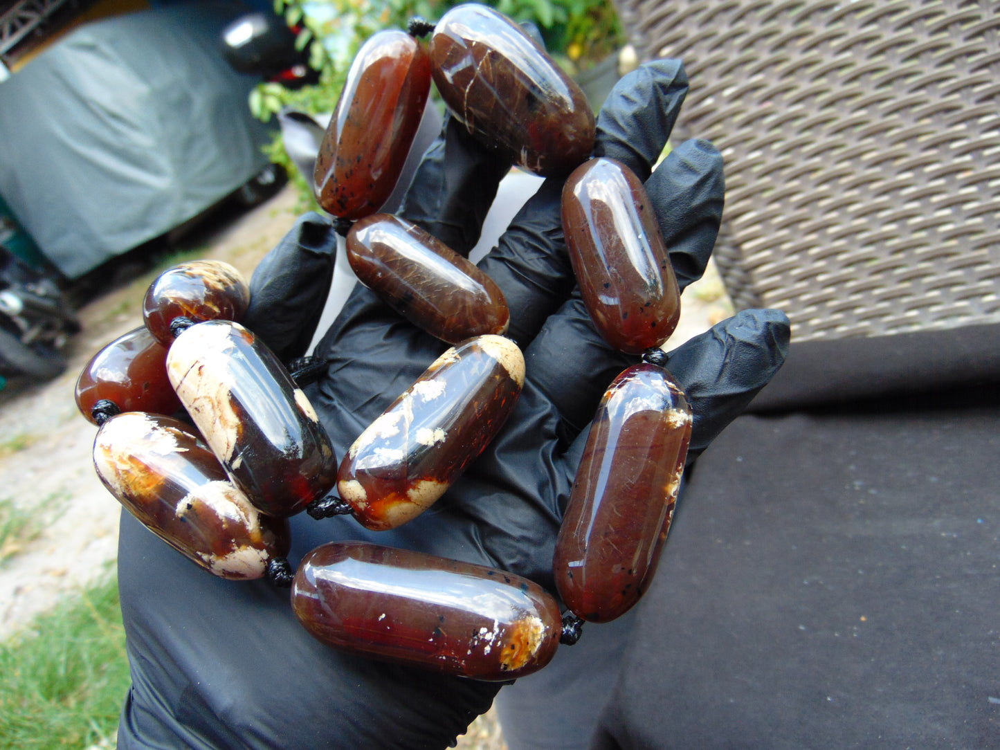 121 gr Big Necklace Indonesian Amber for Healing A11K42