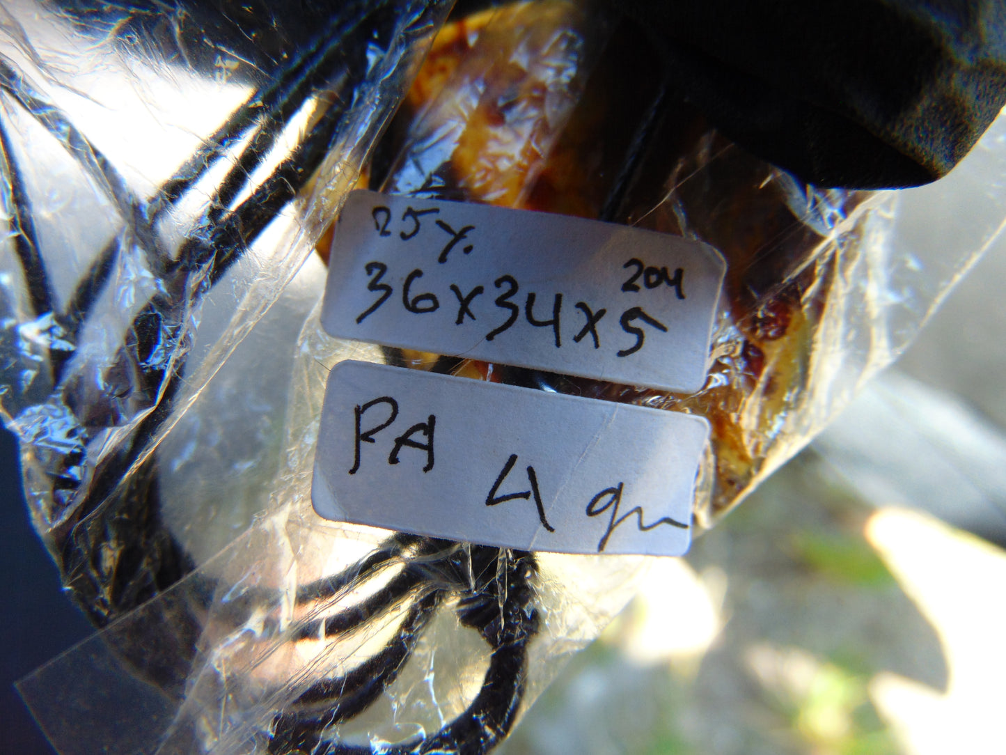 4 gr Heart Pendant Indonesian Blue Amber for Healing 25Y204