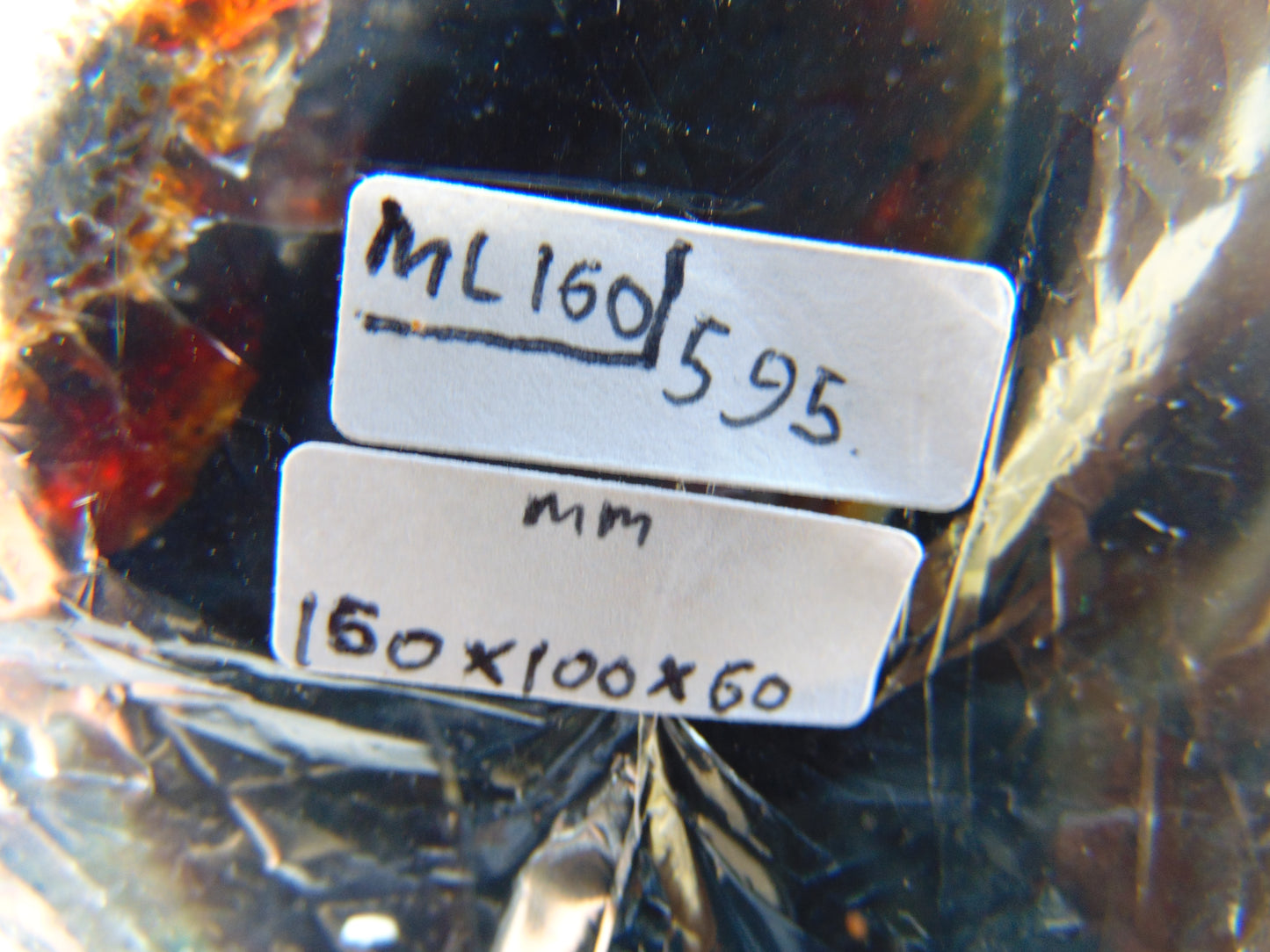 595 gr Full Polished 160x100x60 mm Indonesia Amber for Healing ML160