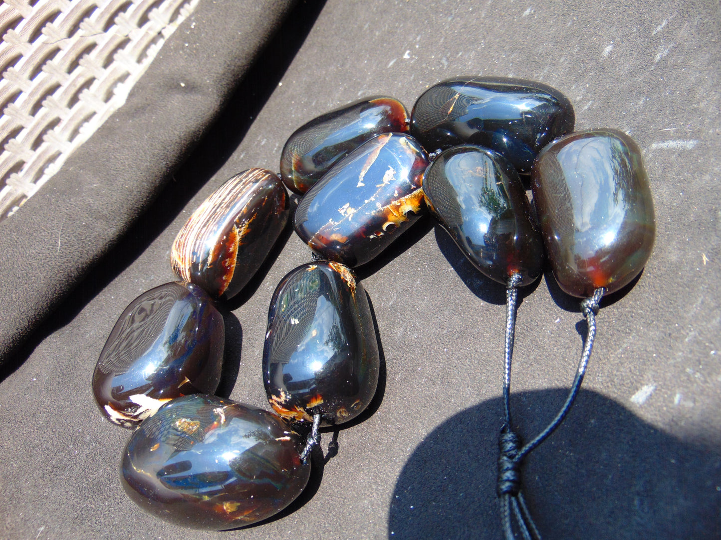 402 gr Big Necklace Indonesian Amber for Healing A9K60