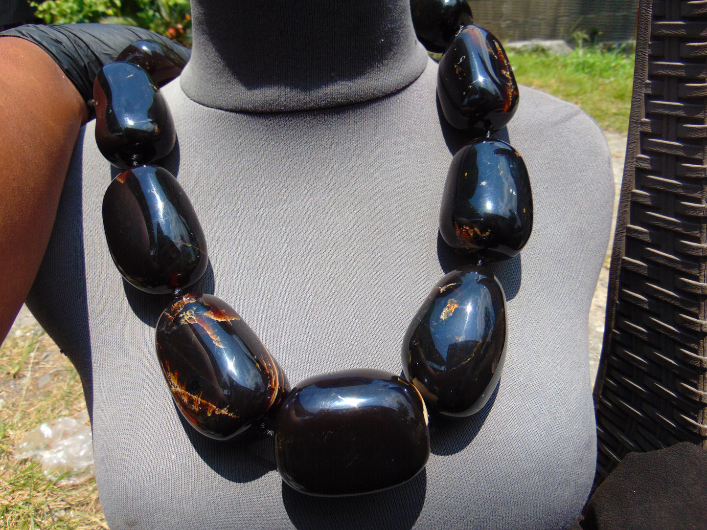 402 gr Big Necklace Indonesian Amber for Healing A9K60