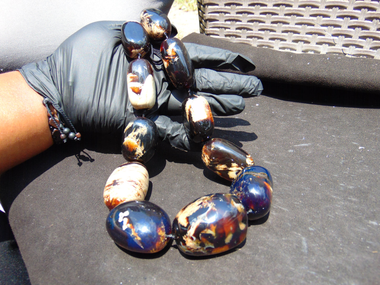 204 gr Big Necklace Indonesian Amber for Healing A11K44