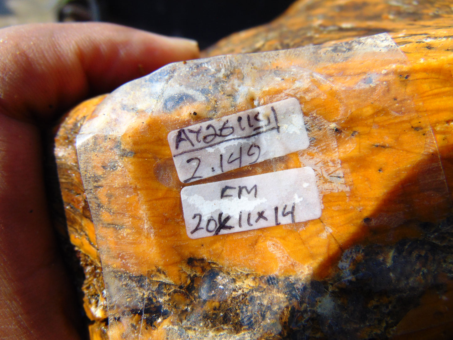 2149 gram Polished Indonesia Yellow Aromatic Amber for Healing AY26119