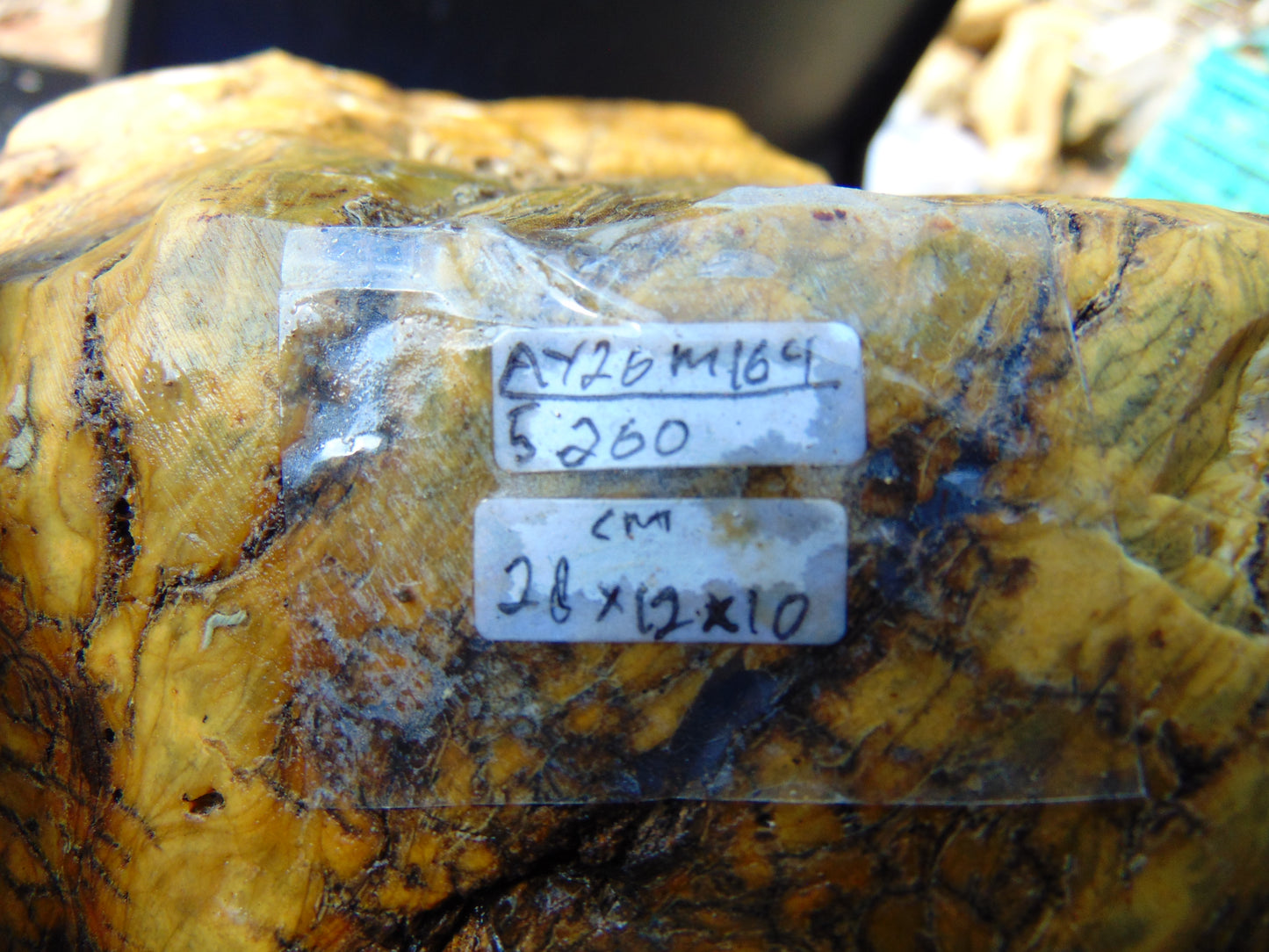 5260 gram Polished Indonesia Yellow Aromatic Amber for Healing AY26M164