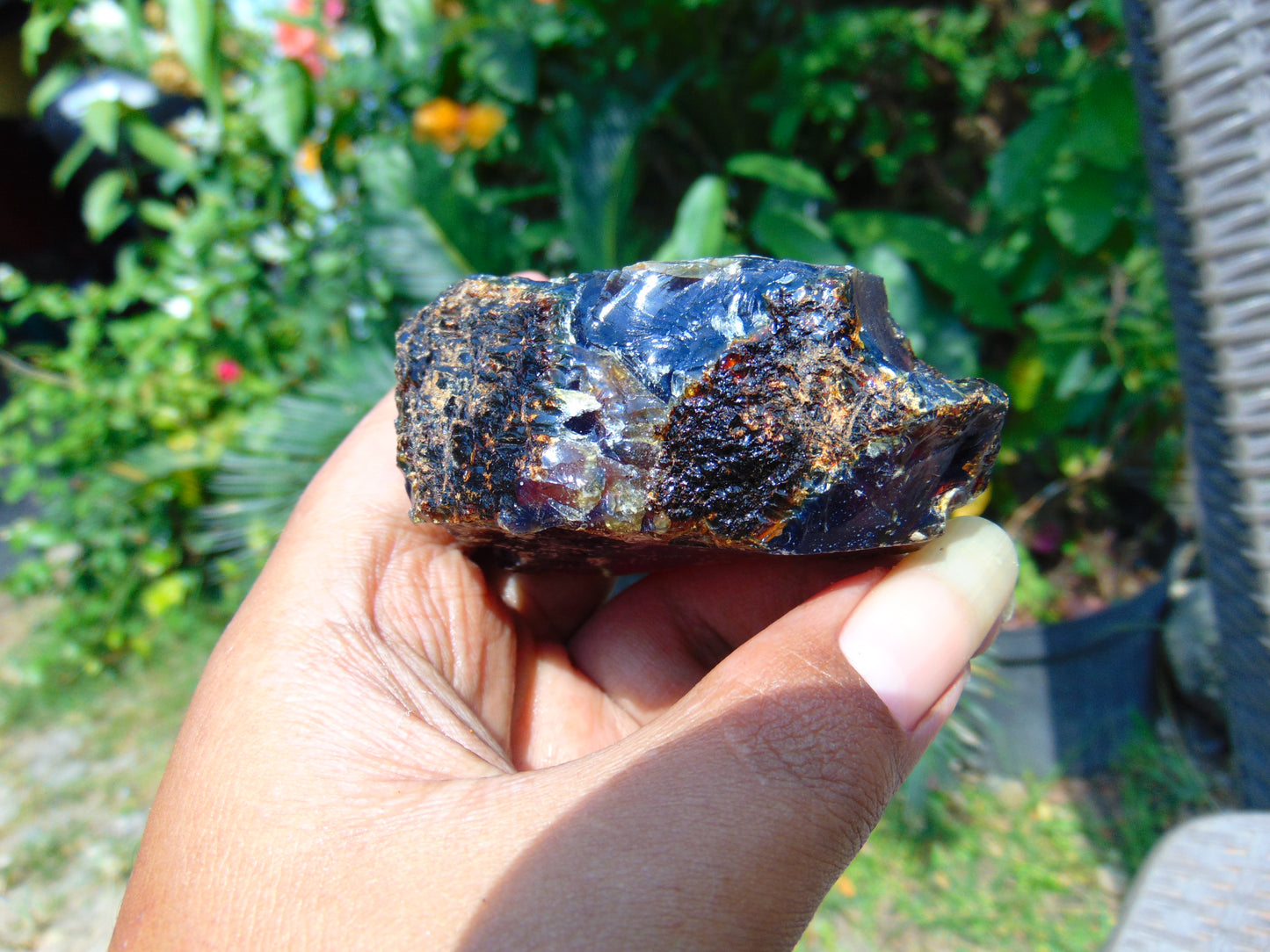 64 gram Rough Raw Indonesian Blue Amber for Healing RBAR66