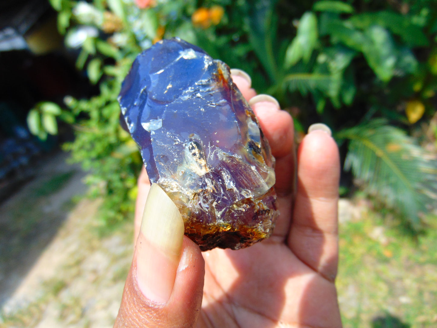 60 gram Rough Raw Indonesian Blue Amber for Healing RBAR75