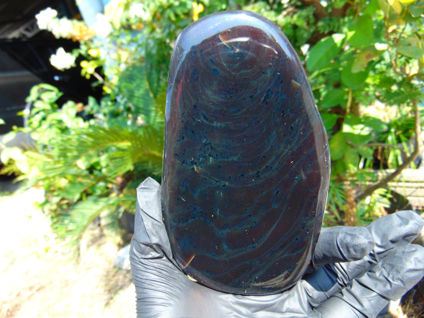 168 gr full polished 11x8x10 cm Indonesia Inclusion Green Amber for Healing ST100