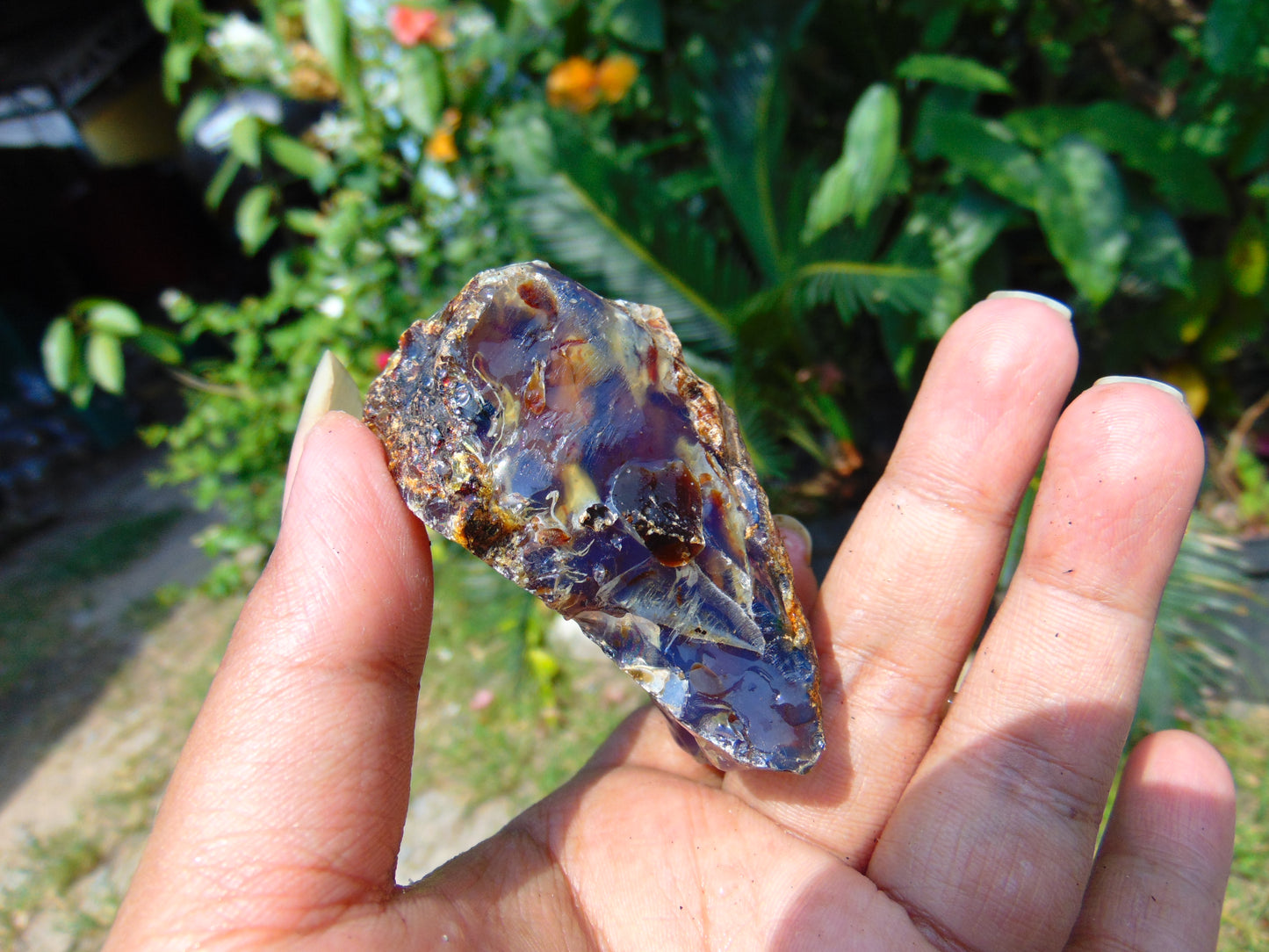 60 gram Rough Raw Indonesian Blue Amber for Healing RBAR75
