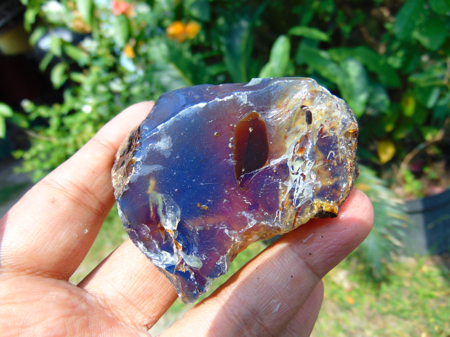 60 gram Rough Raw Indonesian Blue Amber for Healing RBAR75