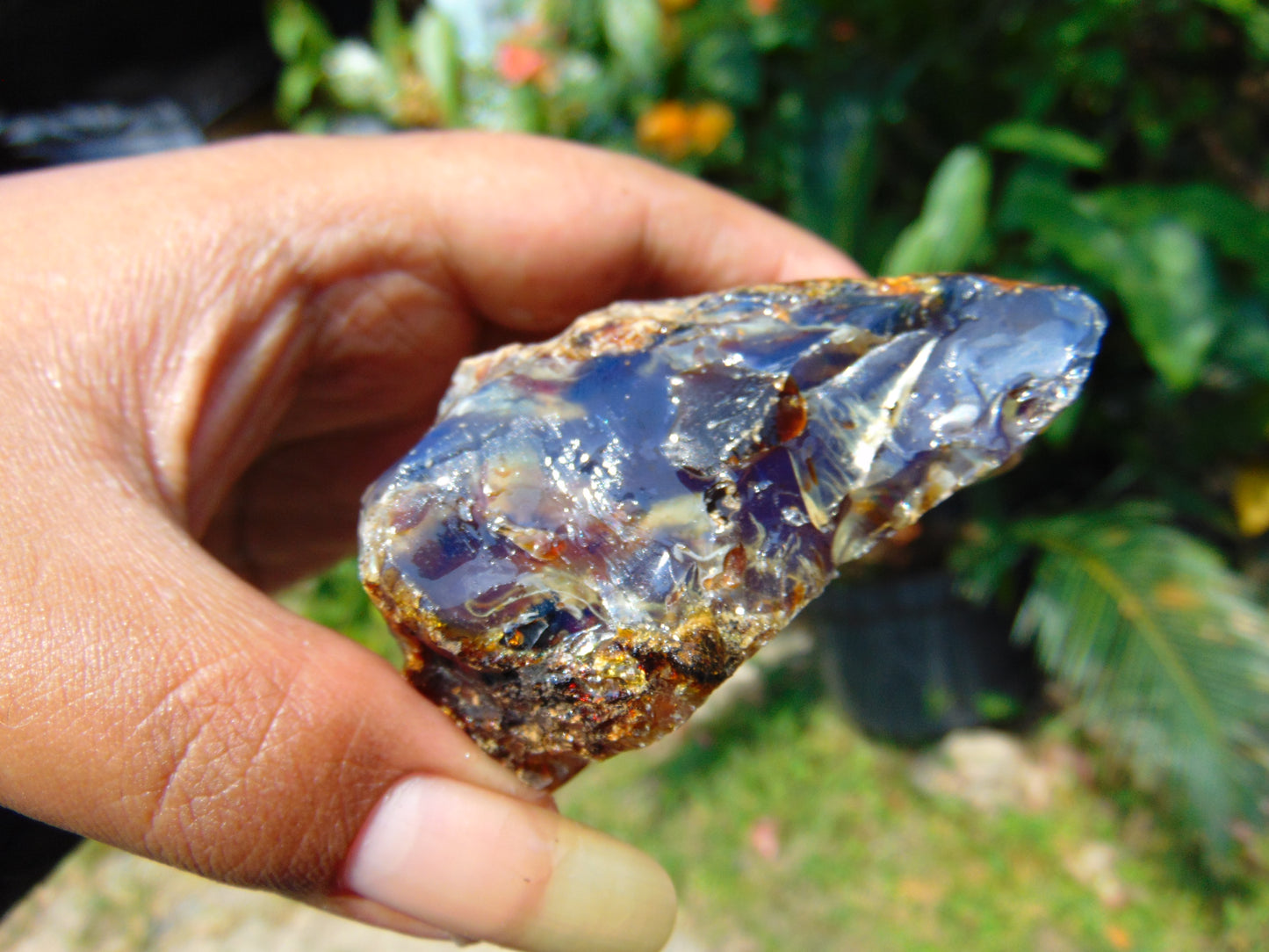 60 gram Rough Raw Indonesian Blue Amber for Healing RBAR75