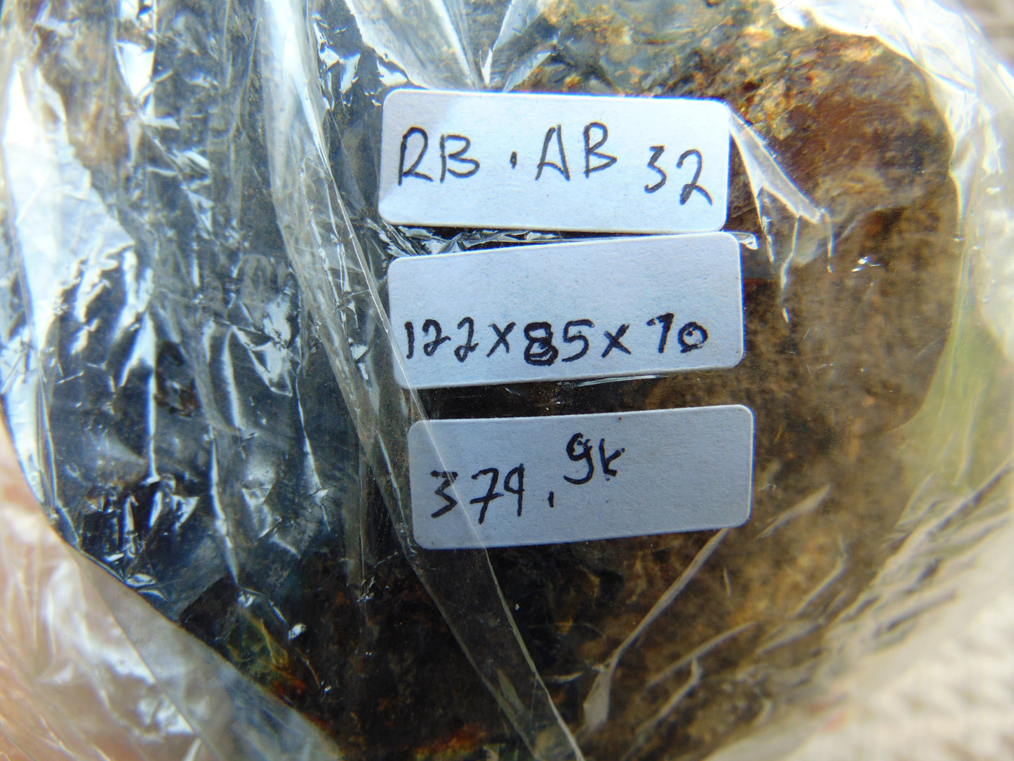 374 gram Rough Raw Indonesian Blue Amber for Healing RBAR32