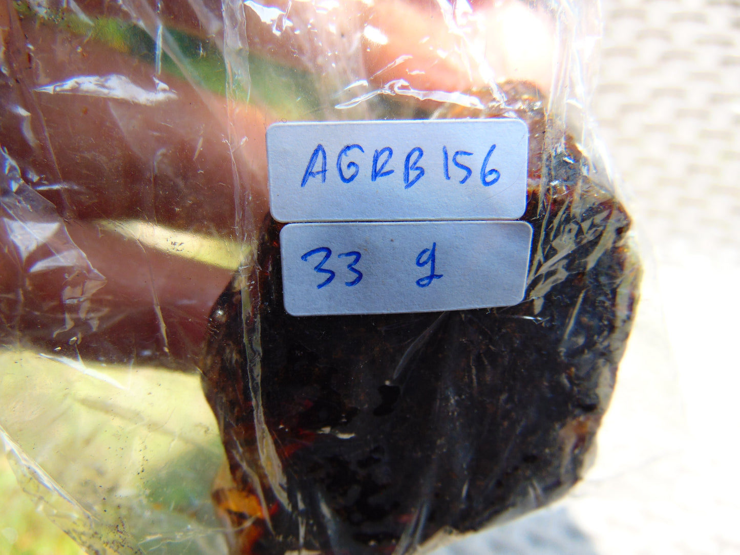 33 gram Rough Raw Indonesian Blue Amber for Healing AGRB156