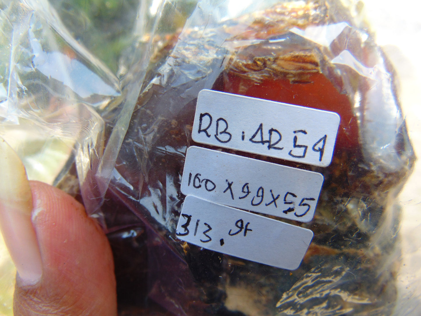 313 gram Rough Raw Indonesian Blue Amber for Healing RBAR54