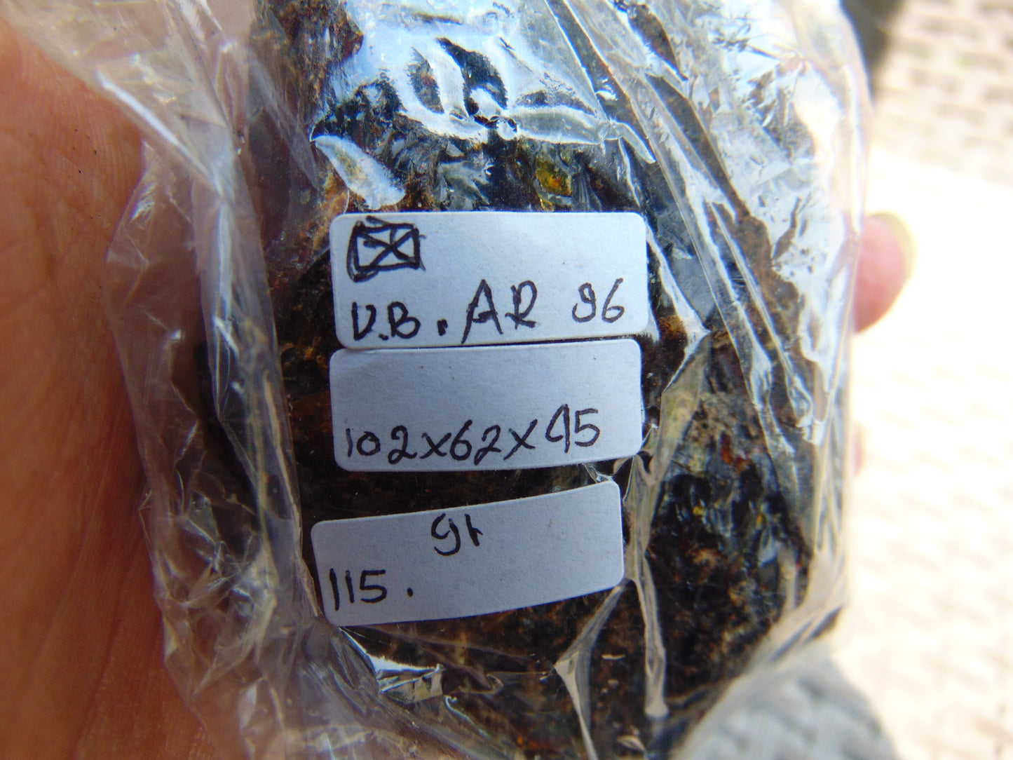 115 gram Rough Raw Indonesian Blue Amber for Healing RBAR96