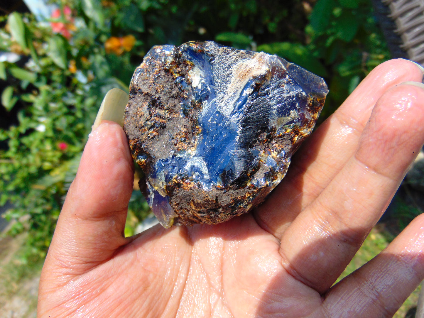 92 gram Rough Raw Indonesian Blue Amber for Healing RBAR59