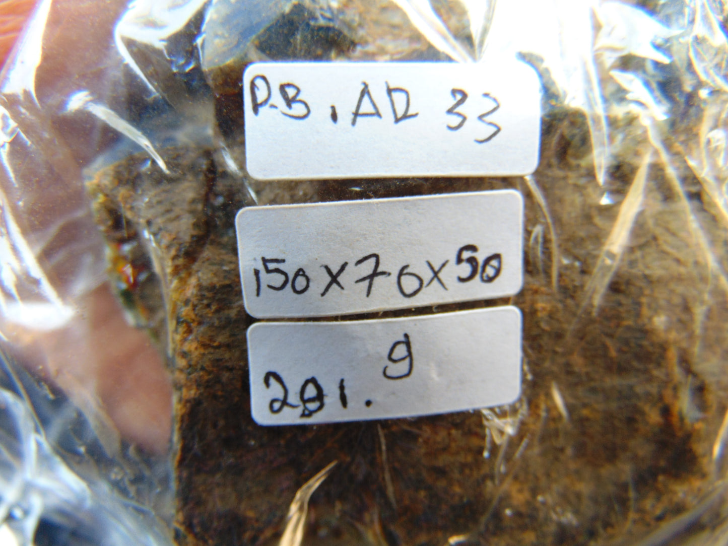 291 gram Rough Raw Indonesian Blue Amber for Healing RBAR33