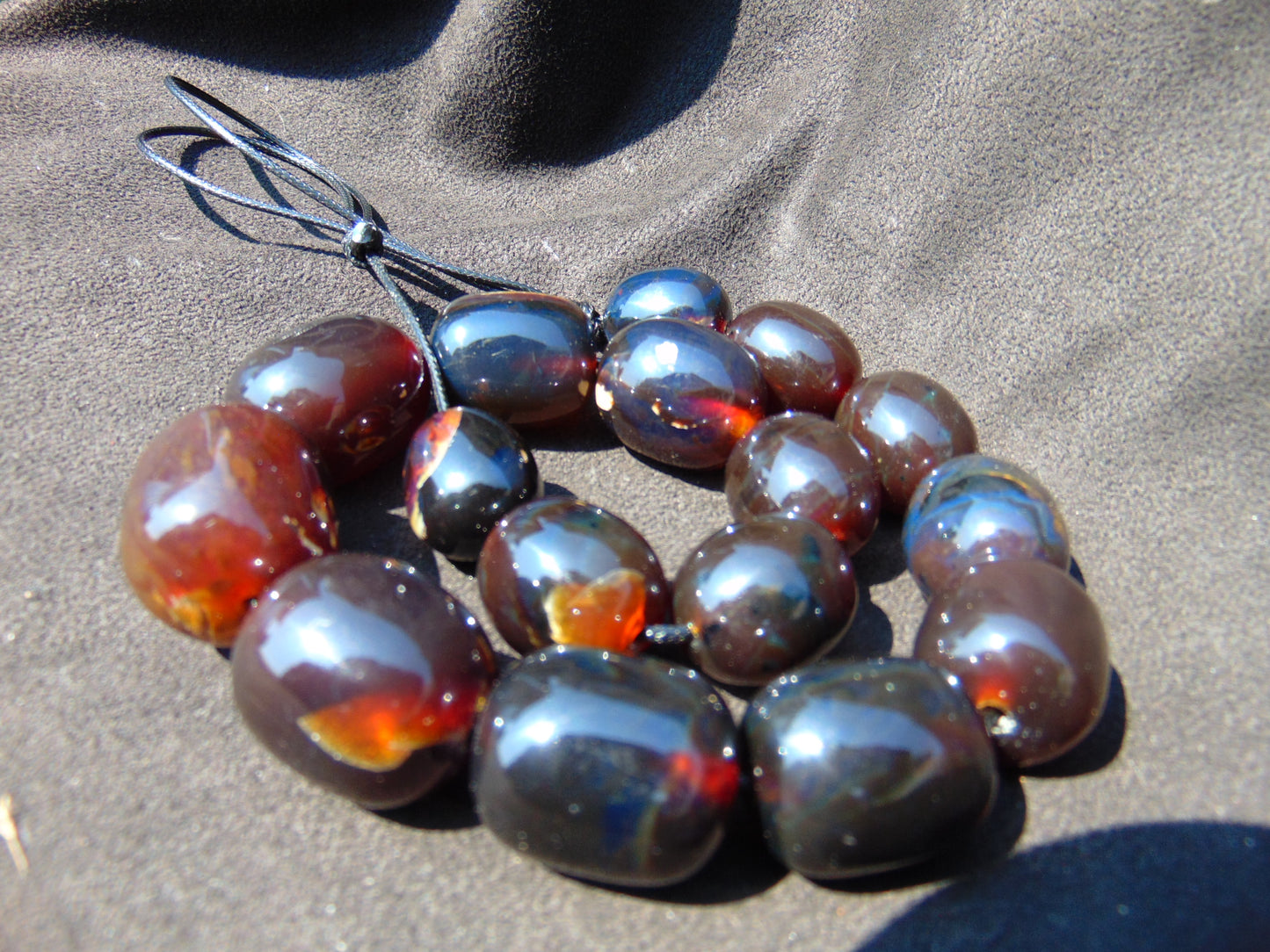 94 gram Small Beads Combination Necklace Indonesian Amber for Healing XX2