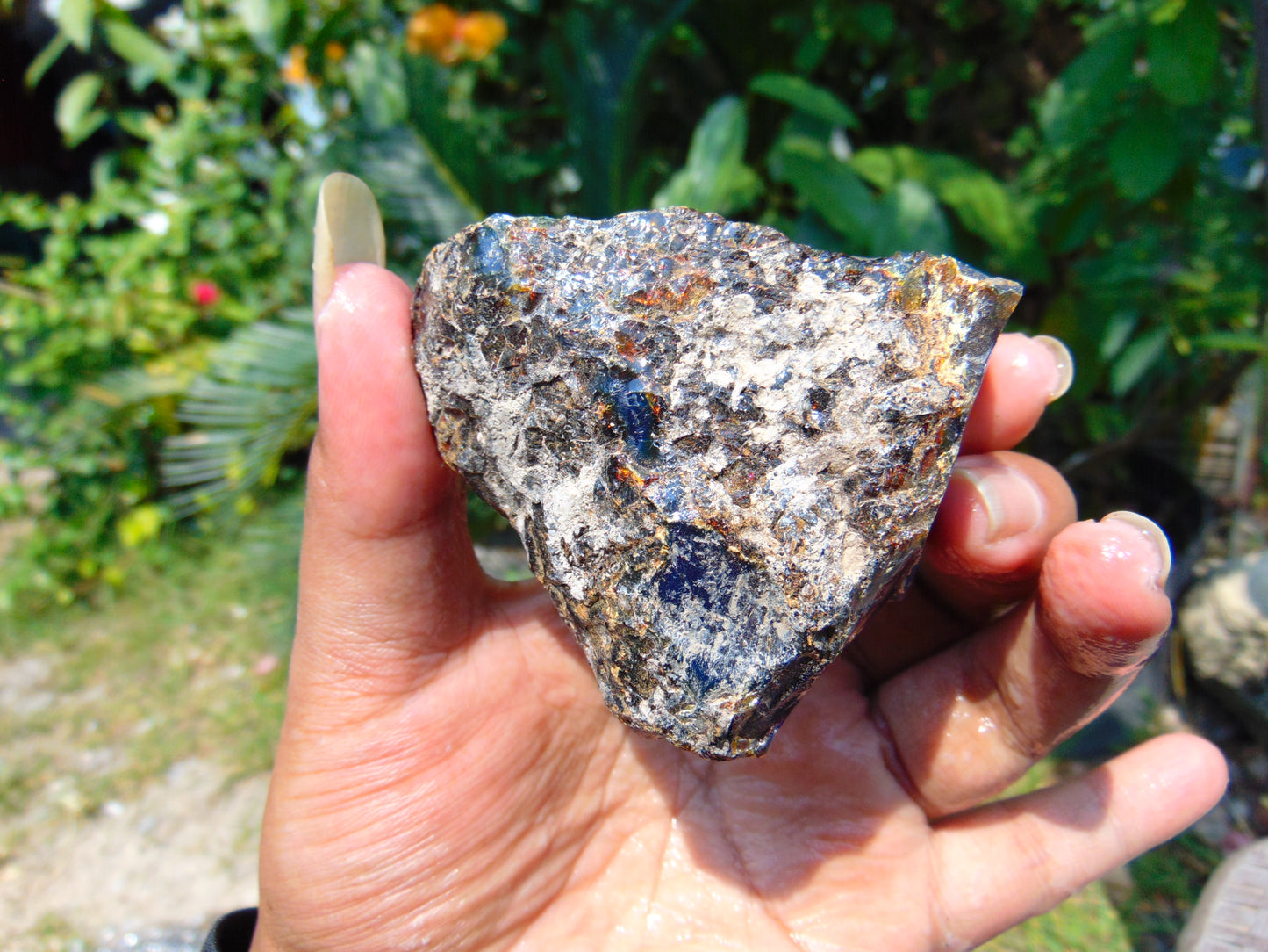 64 gram Rough Raw Indonesian Blue Amber for Healing RBAR37