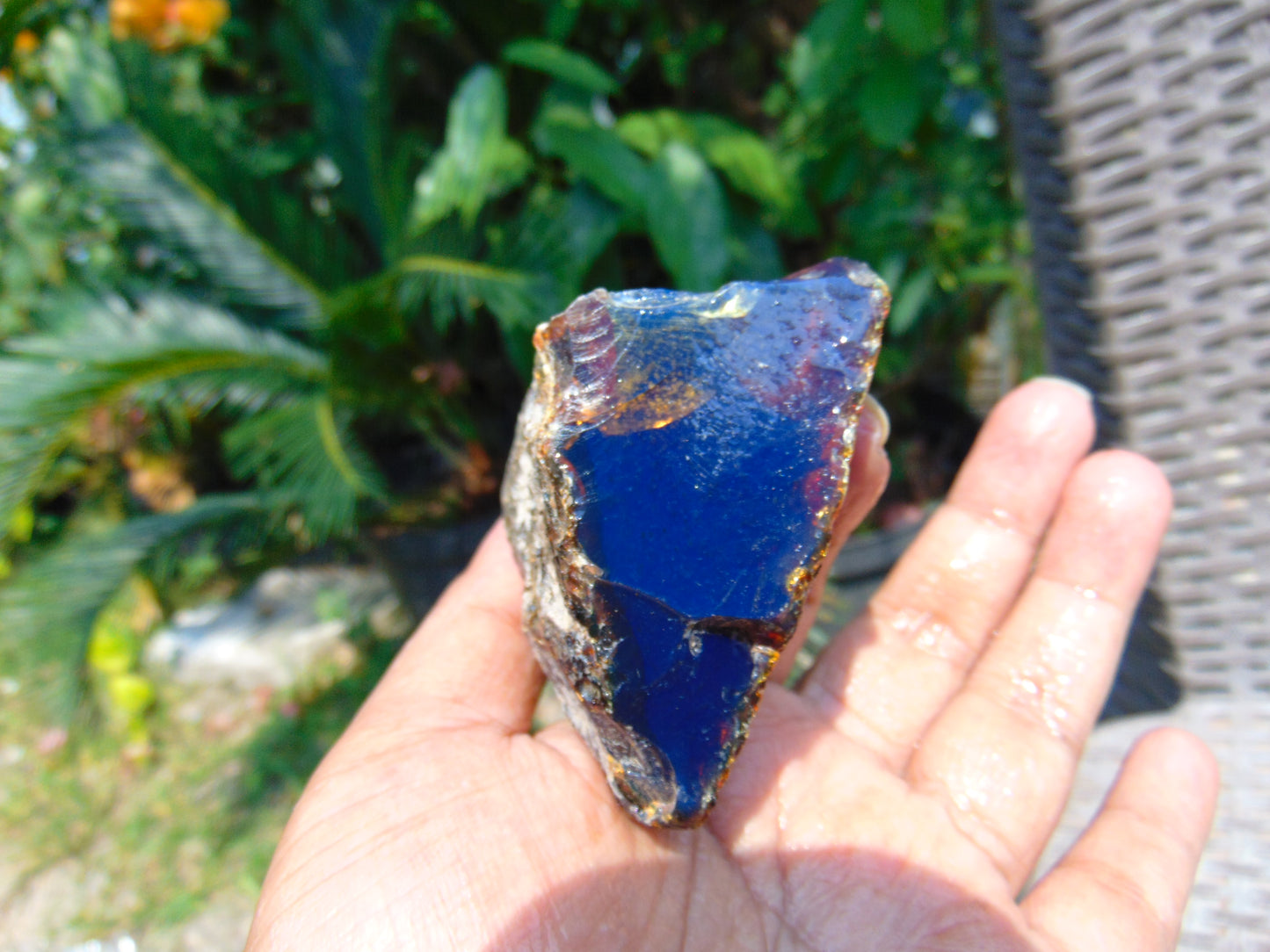 64 gram Rough Raw Indonesian Blue Amber for Healing RBAR37