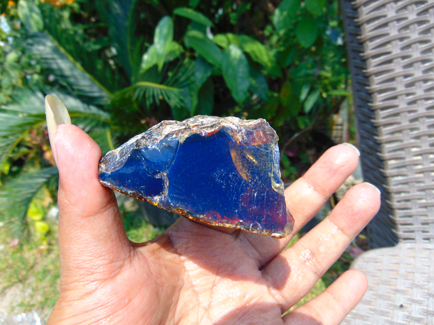 64 gram Rough Raw Indonesian Blue Amber for Healing RBAR37