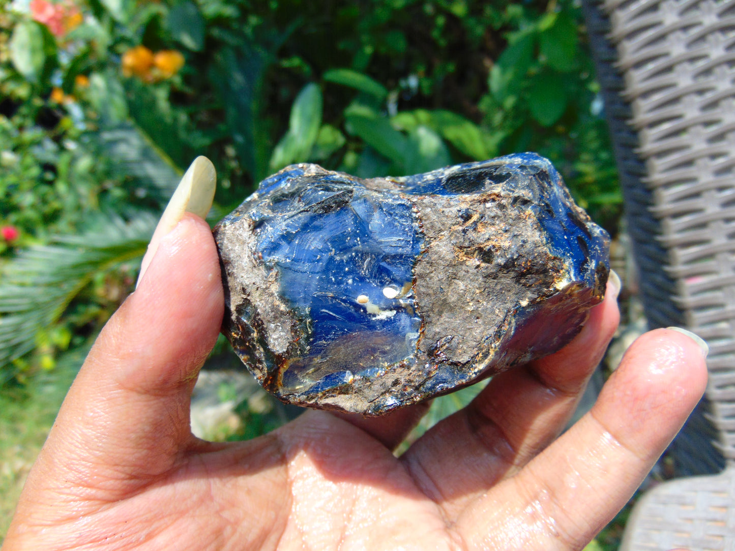 75 gram Rough Raw Indonesian Blue Amber for Healing RBAR51