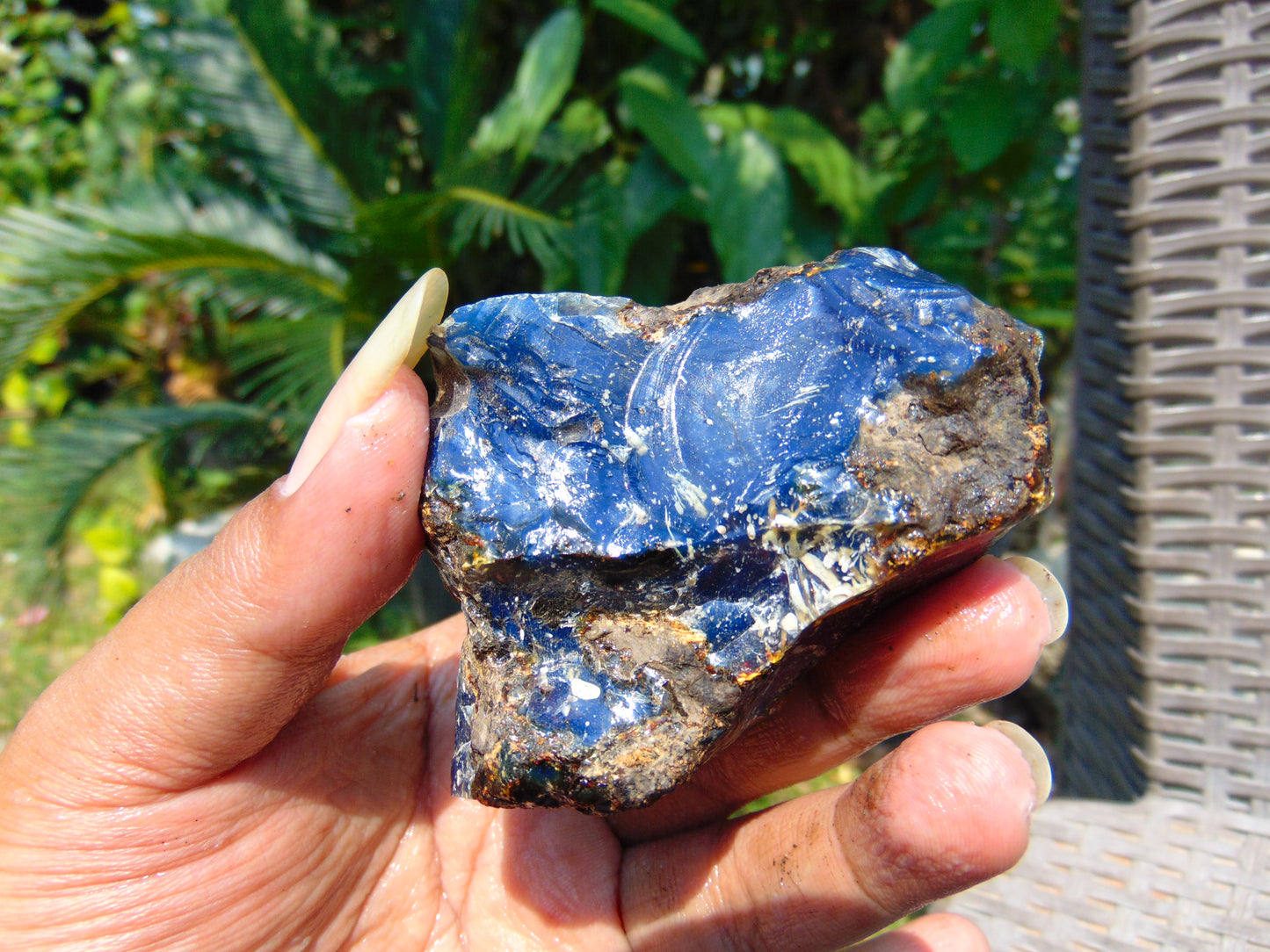 75 gram Rough Raw Indonesian Blue Amber for Healing RBAR51
