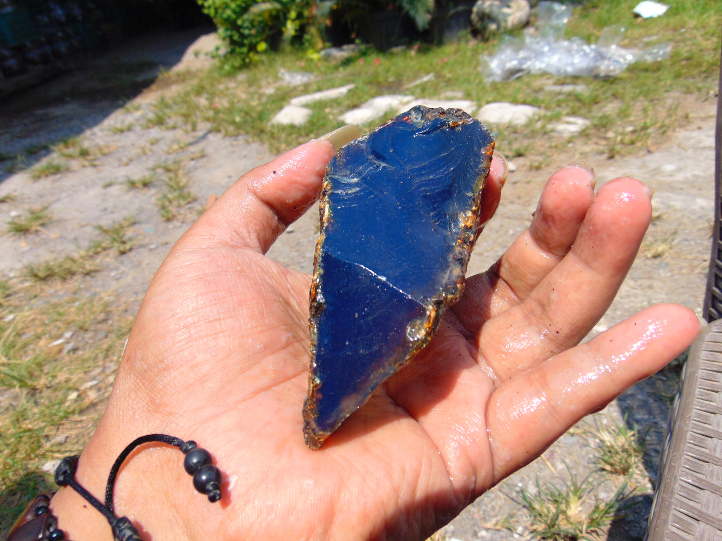76 gram Rough Raw Indonesian Blue Amber for Healing RBAR40