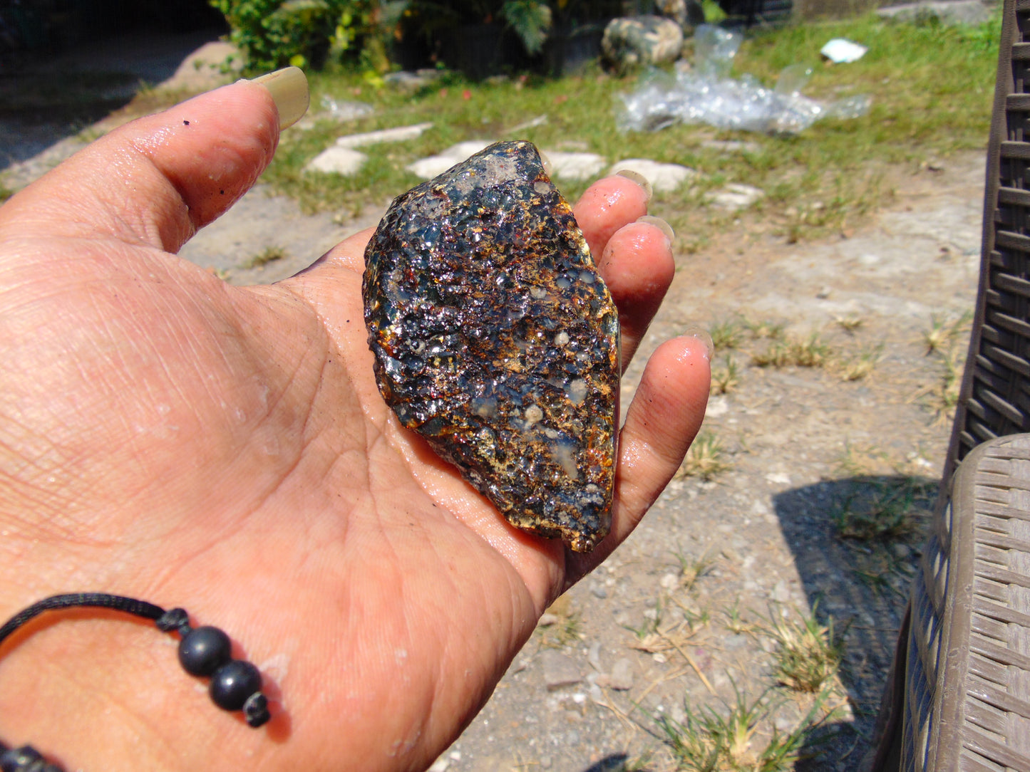 76 gram Rough Raw Indonesian Blue Amber for Healing RBAR40