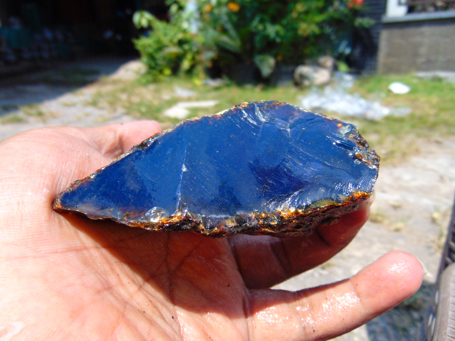 76 gram Rough Raw Indonesian Blue Amber for Healing RBAR40