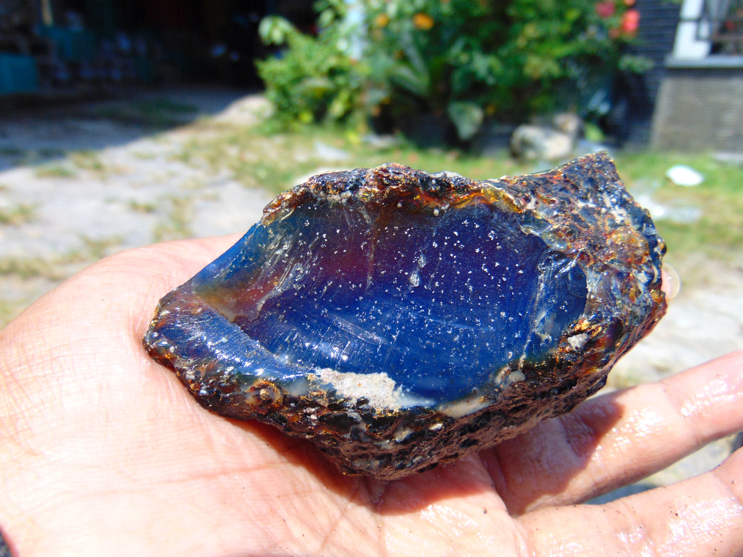 76 gram Rough Raw Indonesian Blue Amber for Healing RBAR40
