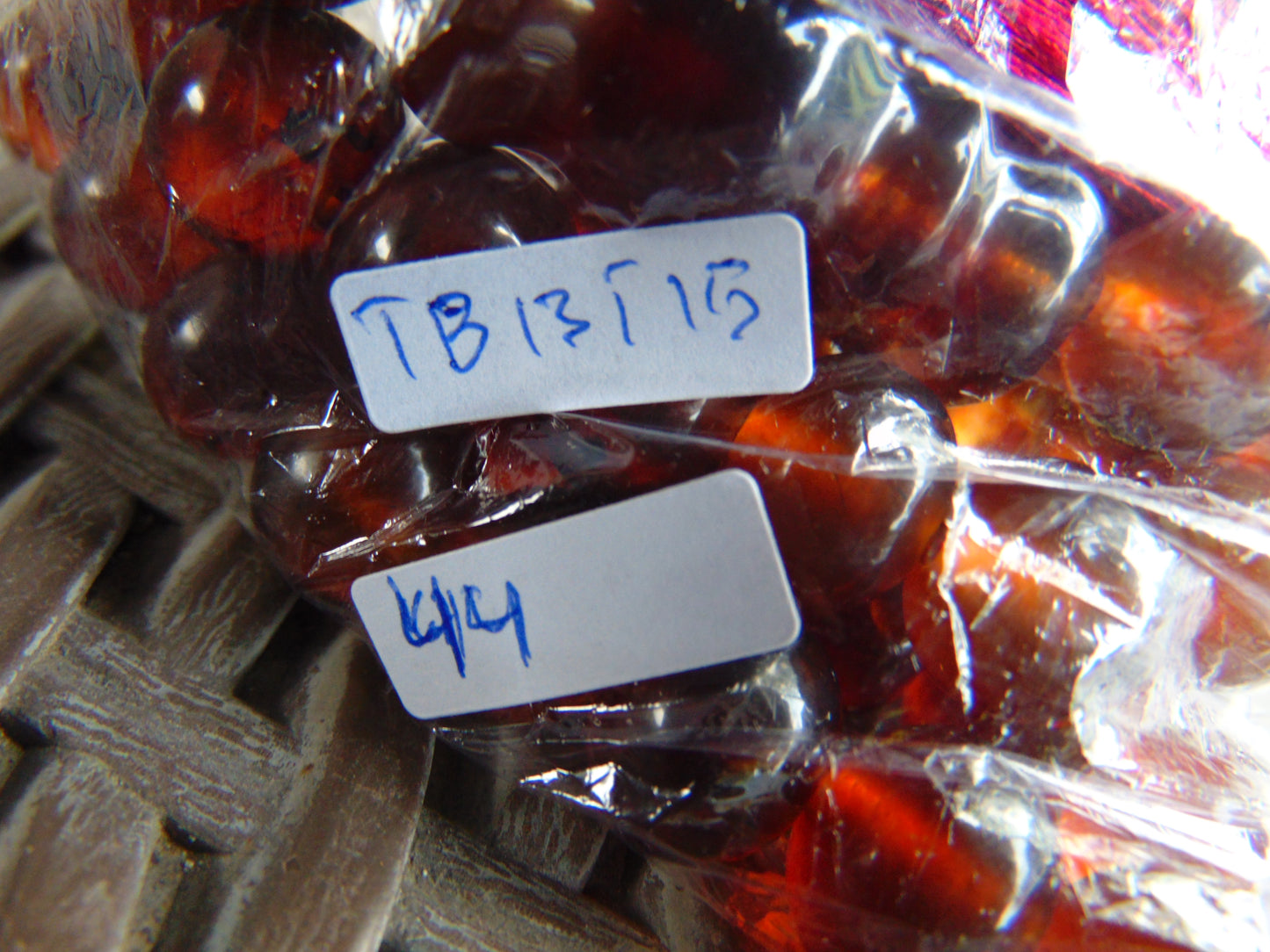 44 gr Hand Tasbih 35 Beads 12 mm Indonesian Red Amber for Healing TB13i15