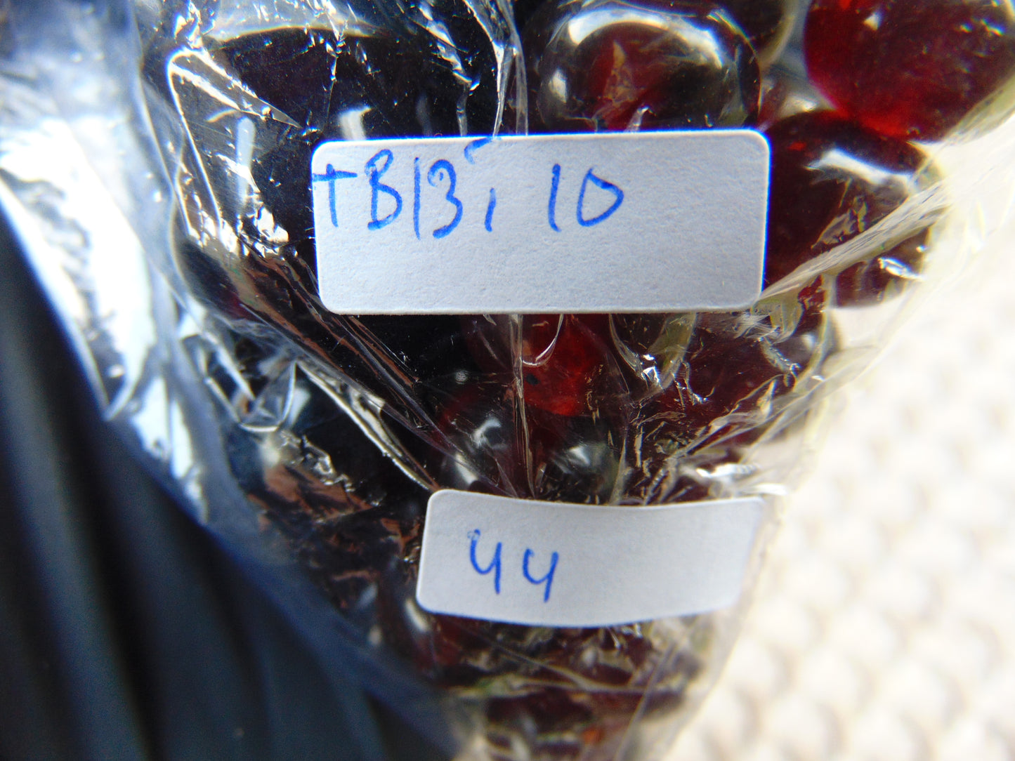 44 gr Hand Tasbih 33+2 Beads 12 mm Indonesian Dark Red Amber for Healing TB13i10