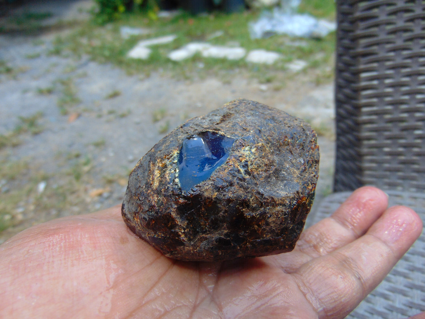 68 gram Rough Raw Indonesian Blue Amber for Healing RBAR26