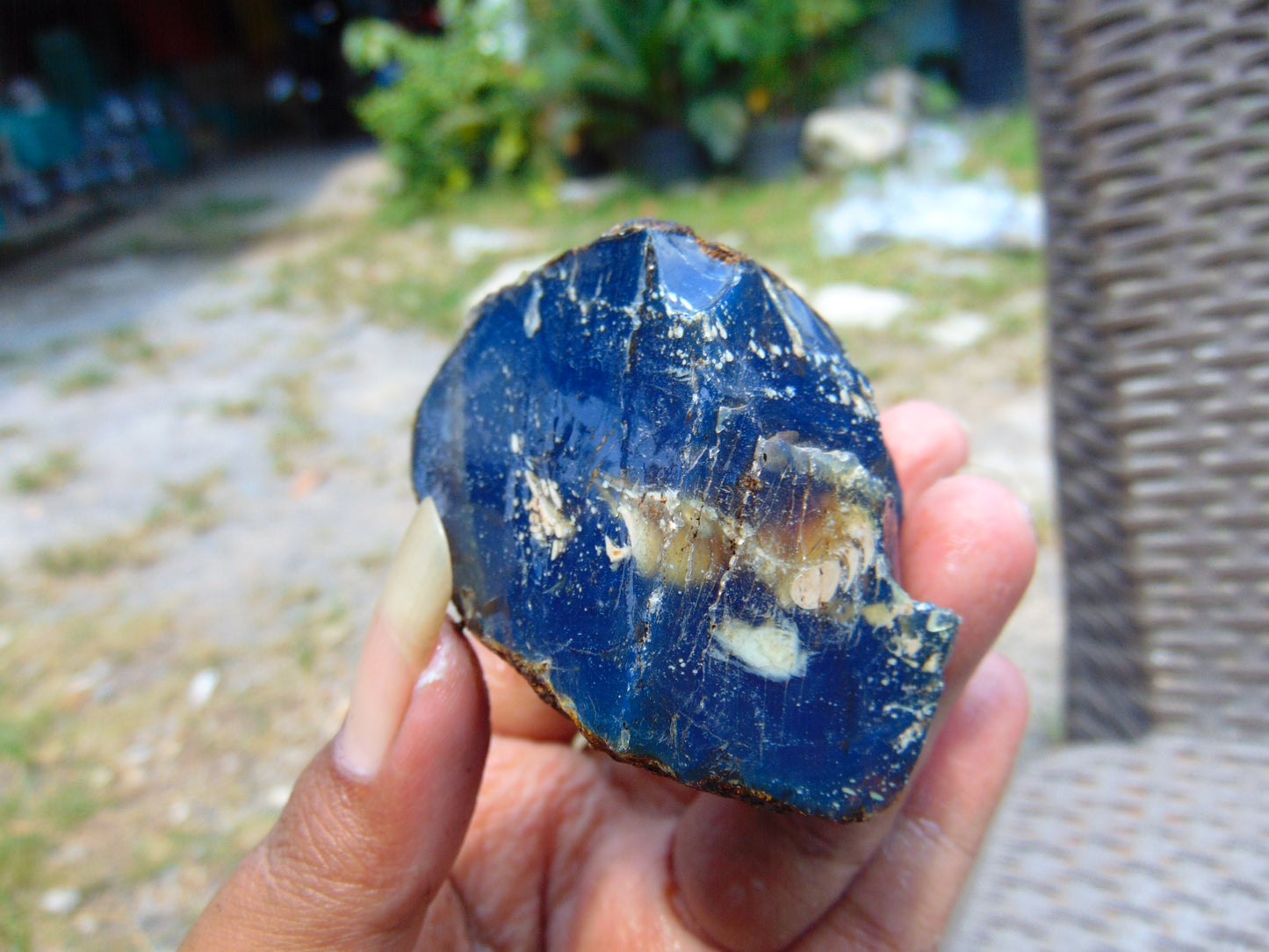 68 gram Rough Raw Indonesian Blue Amber for Healing RBAR26