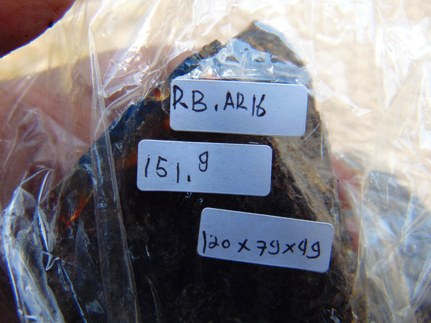 151 gram Rough Raw Indonesian Blue Amber for Healing RBAR16