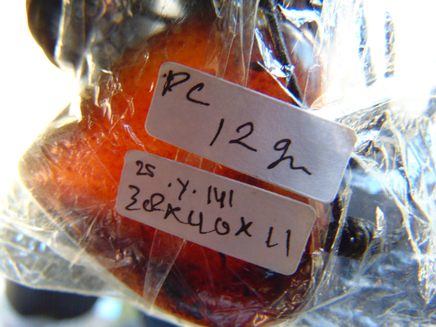 12 gr Heart Pendant Indonesian Blue Amber for Healing 25Y141