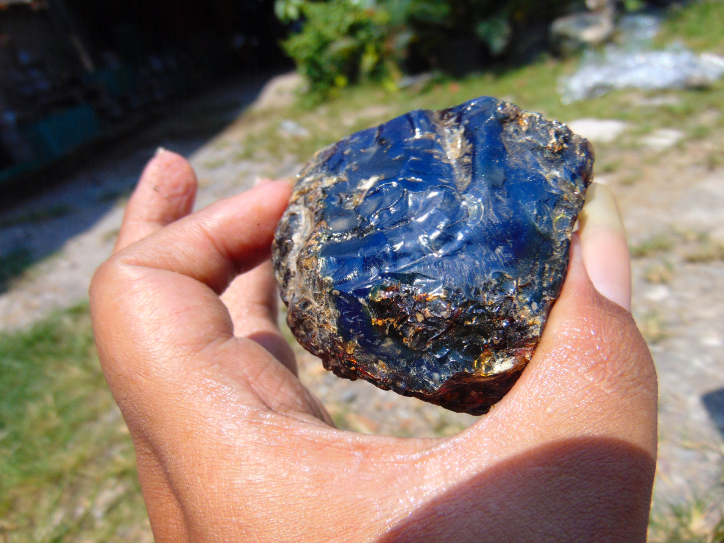68 gram Rough Raw Indonesian Blue Amber for Healing RBAR20
