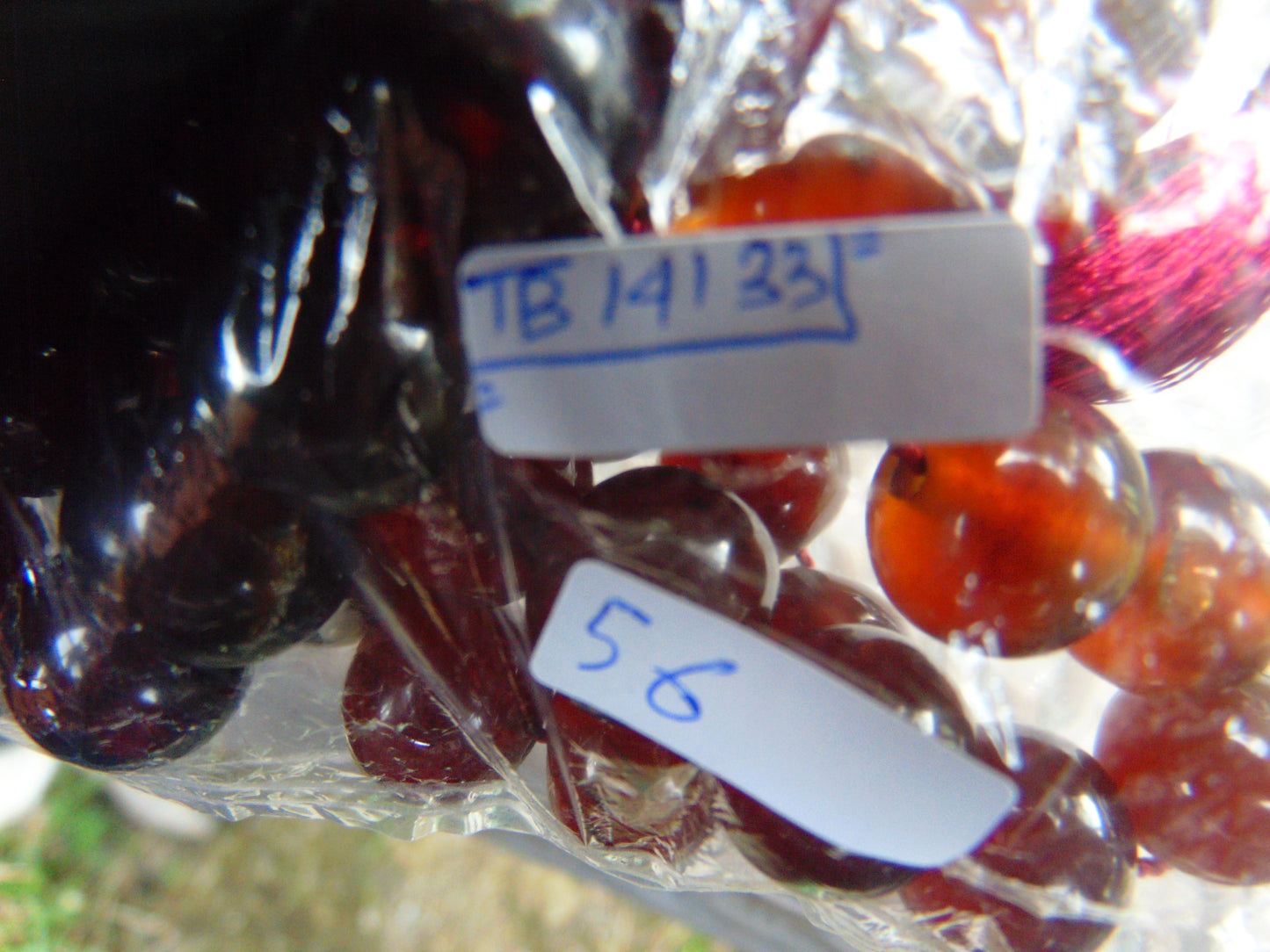 56 gr Hand Tasbih 33+2 Beads 13 mm Indonesian Red Amber for Healing TB14i33