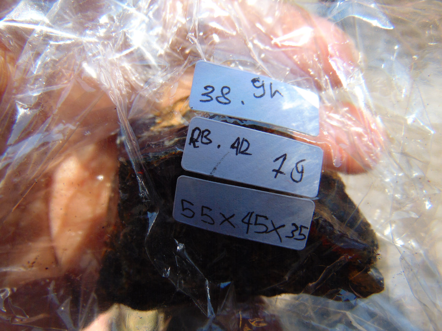 38 gram Rough Raw Indonesian Blue Amber for Healing RBAR79