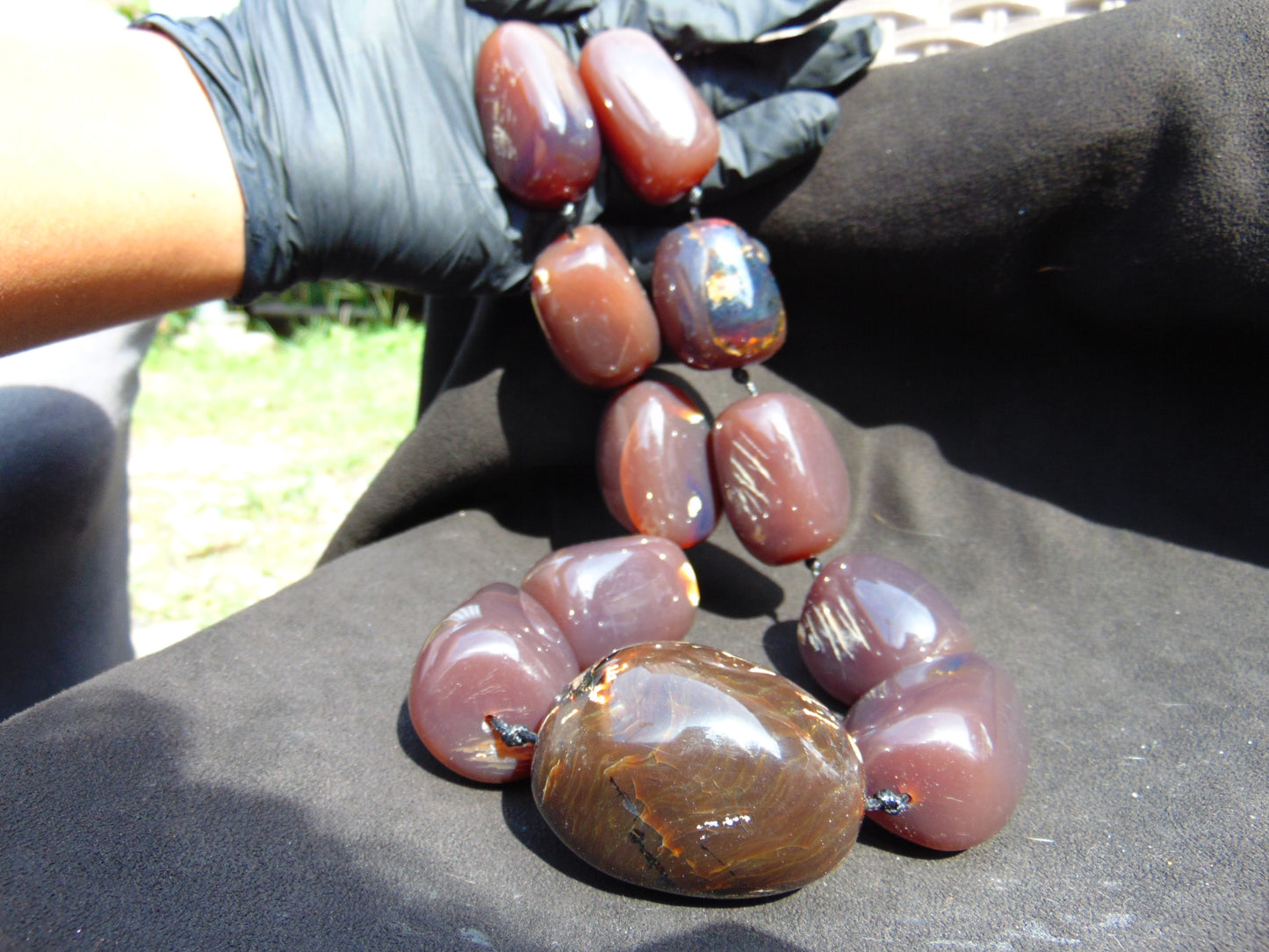 388 gr Big Necklace Indonesian Amber for Healing NE96