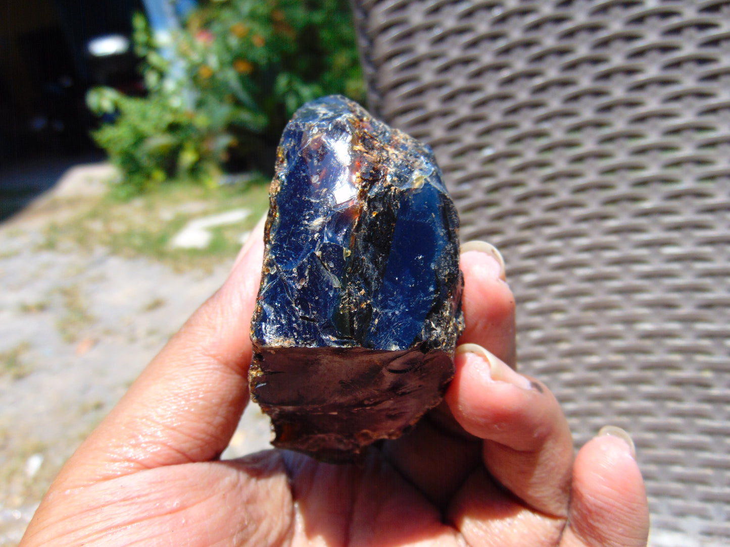 77 gram Rough Raw Indonesian Blue Amber for Healing RBAR57