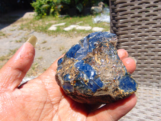 100 gram Rough Raw Indonesian Blue Amber for Healing RBAR46