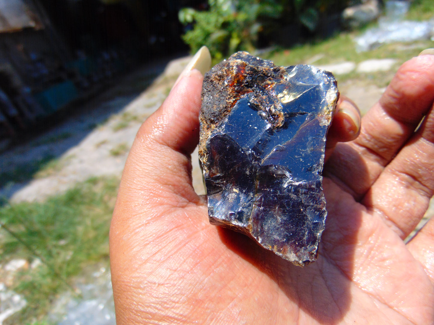 59 gram Rough Raw Indonesian Blue Amber for Healing RBAR89