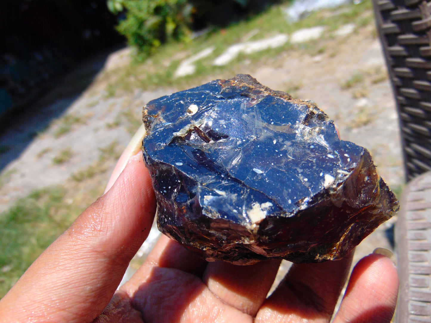 59 gram Rough Raw Indonesian Blue Amber for Healing RBAR89