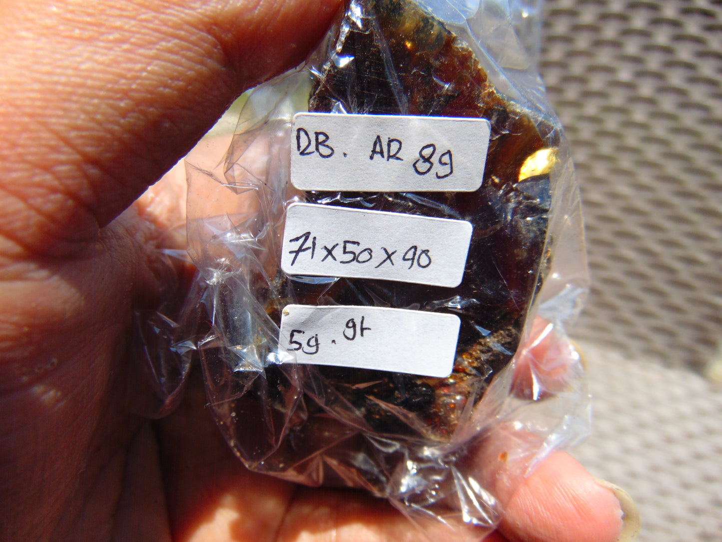 59 gram Rough Raw Indonesian Blue Amber for Healing RBAR89