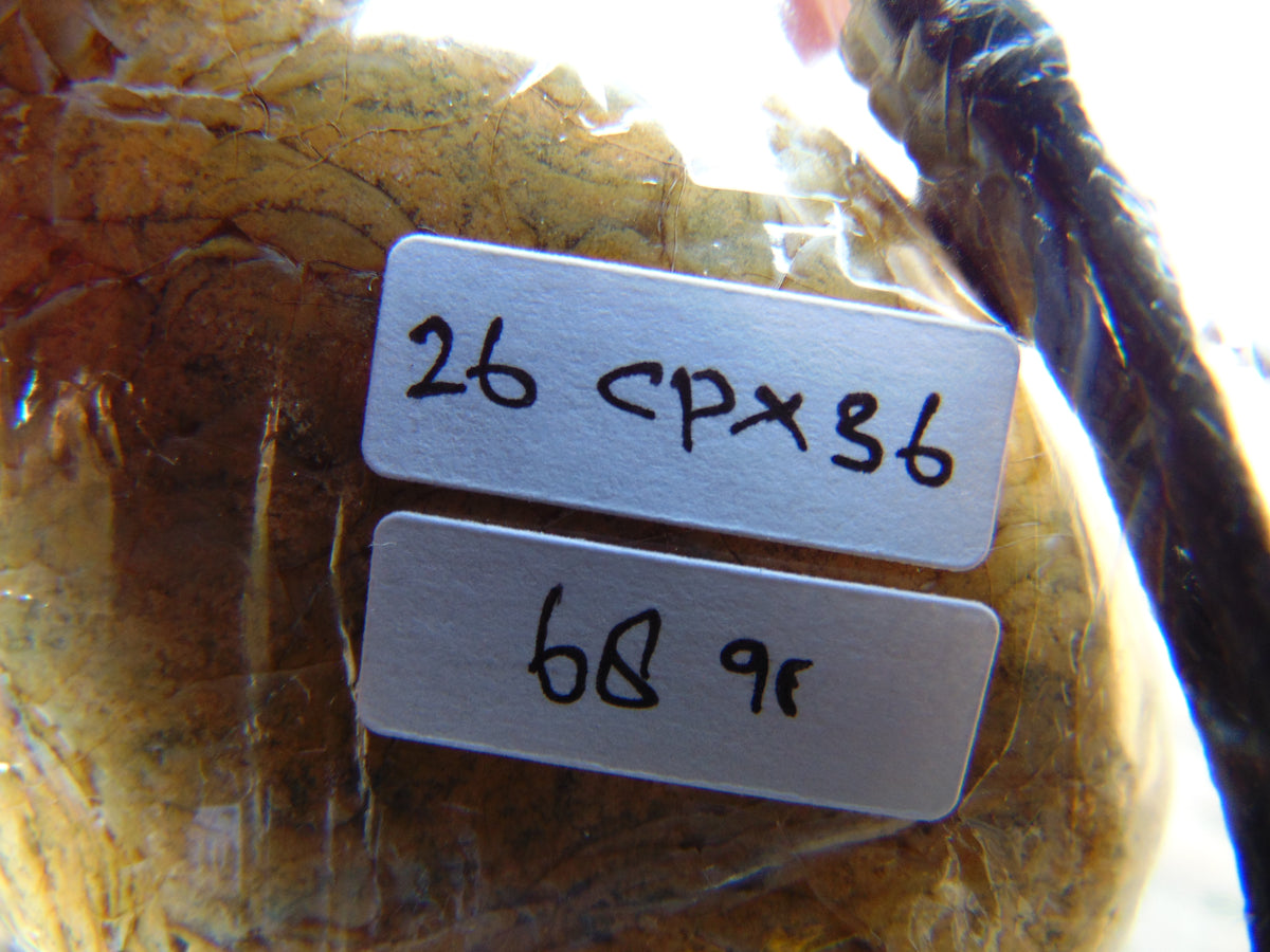 68 gr Genuine Natural Indonesian Aromatic Perfumed Yellow Amber Big Pendant 26CPX36