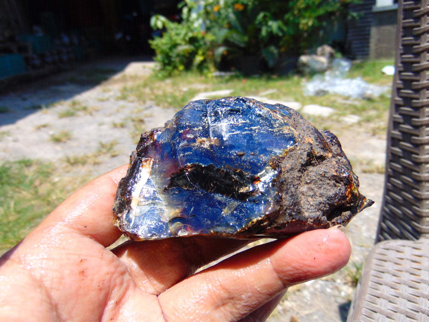 66 gram Rough Raw Indonesian Blue Amber for Healing RBAR81