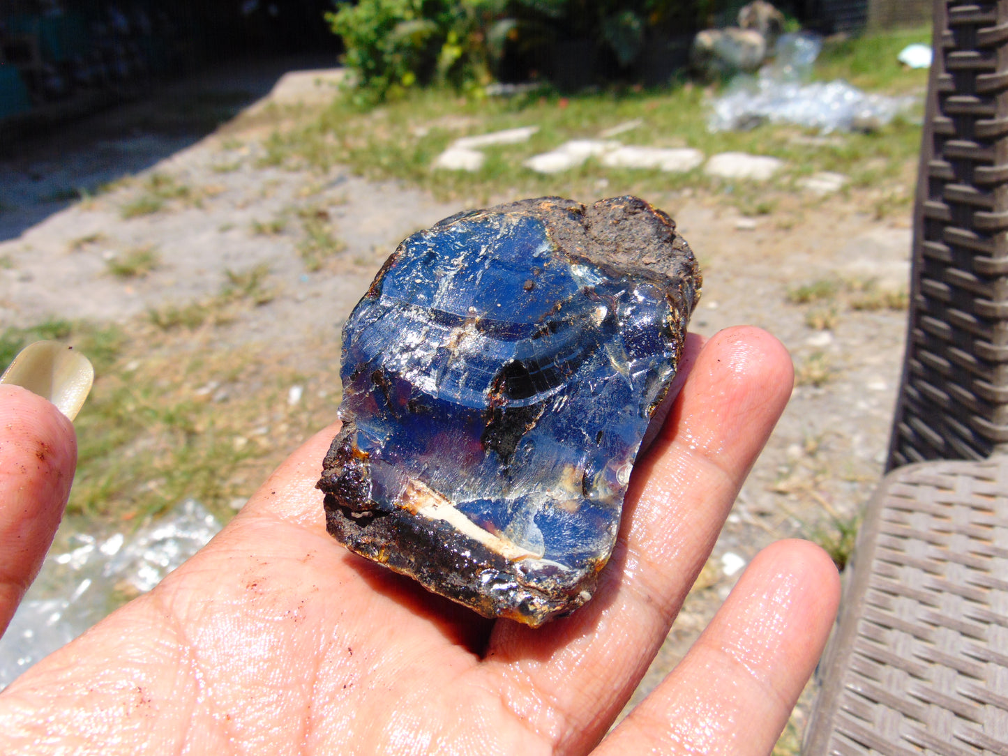 66 gram Rough Raw Indonesian Blue Amber for Healing RBAR81