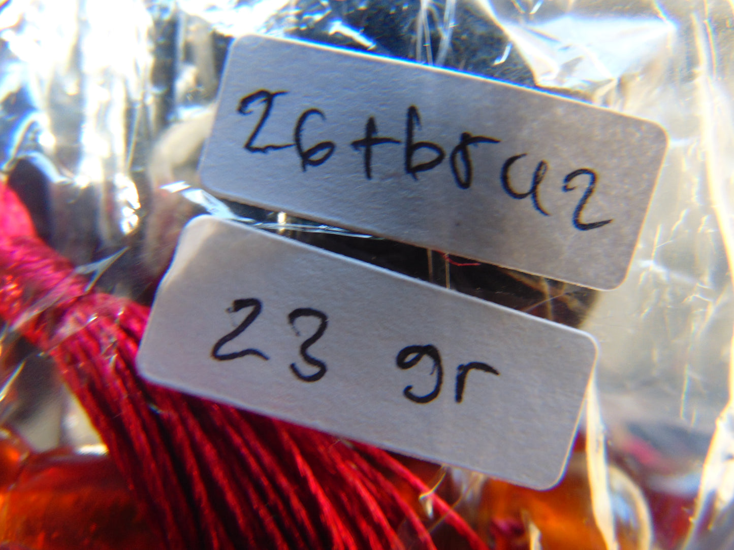 26 gr Hand Tasbih 33+2 Beads 8 mm Indonesian Red Amber for Healing 26TBS42