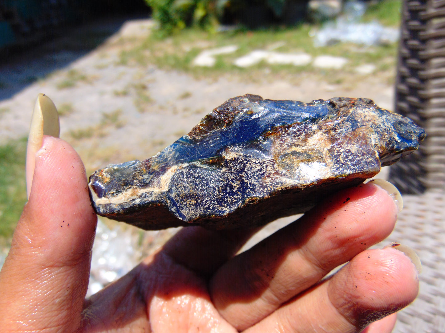66 gram Rough Raw Indonesian Blue Amber for Healing RBAR81